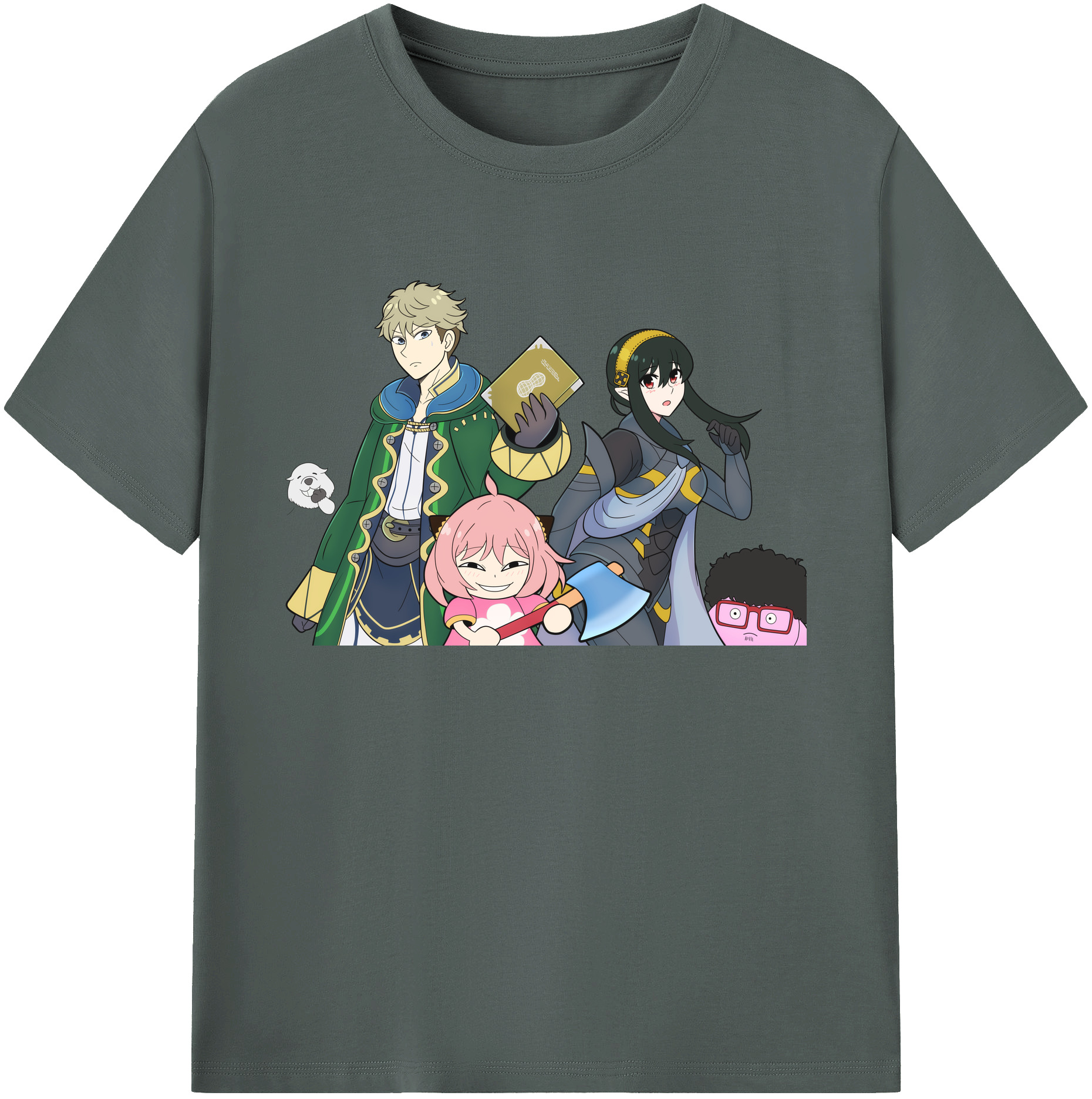 （画像用） SPY×FAMILY间谍家家酒 綿100％ メンズ半袖Tシャツ｜肌触りやわらか＆通気性